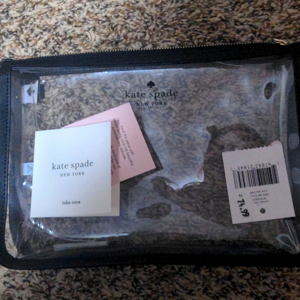 Kate spade clear cosmetic bag
